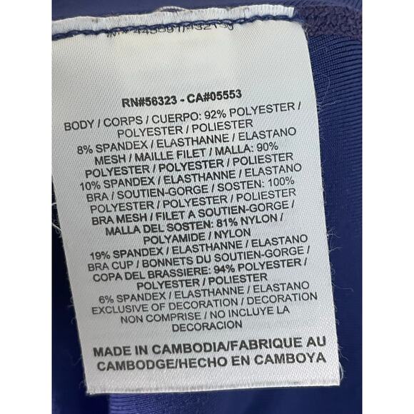 Nike Dri-FIT Racerback Tank Top Medium Blue‎ Mesh Performance Sports Shirt - Picture 11 of 11